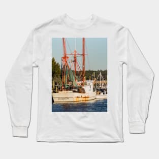 Shrimping boat in the intercoastal waterways Long Sleeve T-Shirt